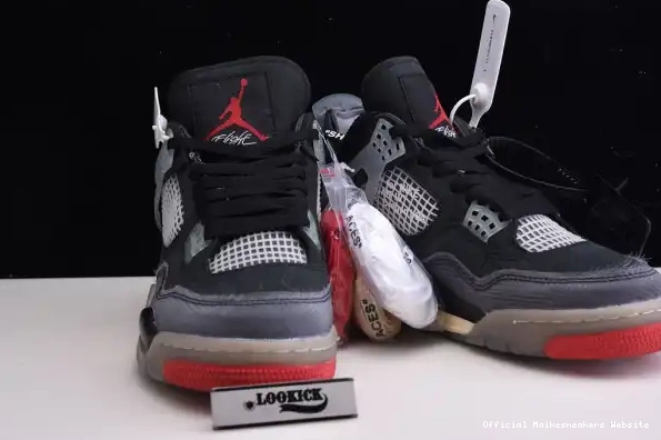 Official Maikesneakers CV9388-001 x Bred White Jordan Retro Off 4 Air 0323